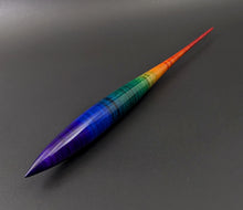 Load image into Gallery viewer, Phang spindle in hand dyed curly maple