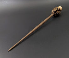 Load image into Gallery viewer, Morel mushroom support spindle in maple and walnut