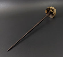 Load image into Gallery viewer, Tibetan style spindle in spalted hackberry and ebonized walnut