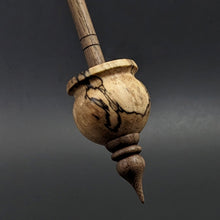 Load image into Gallery viewer, Cauldron spindle in spalted hackberry and walnut