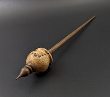 Load image into Gallery viewer, Cauldron spindle in spalted hackberry and walnut