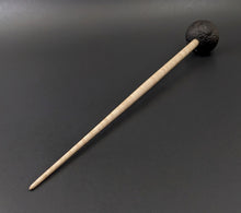 Load image into Gallery viewer, Sheep support spindle in African blackwood and curly maple