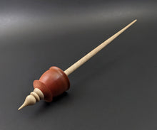 Load image into Gallery viewer, Teacup spindle in pink ivory and curly maple
