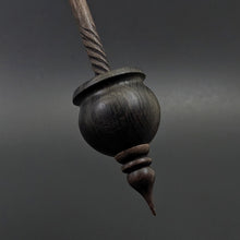Load image into Gallery viewer, Cauldron spindle in bog oak and walnut