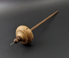 Load image into Gallery viewer, Drop spindle in elm burl and walnut
