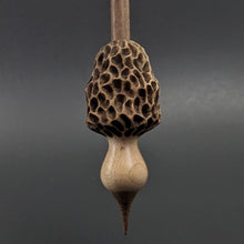 Load image into Gallery viewer, Morel mushroom support spindle in maple and walnut