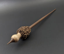 Load image into Gallery viewer, Morel mushroom support spindle in maple and walnut