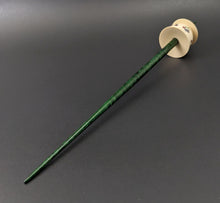 Load image into Gallery viewer, Teacup spindle in holly and hand dyed curly maple