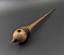 Load image into Gallery viewer, Birdhouse spindle in maple burl and walnut