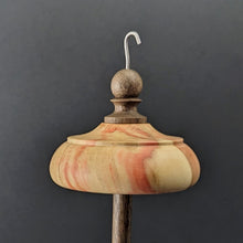 Load image into Gallery viewer, Drop spindle in flame box elder and walnut
