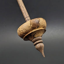 Load image into Gallery viewer, Tibetan style spindle in spalted maple and walnut