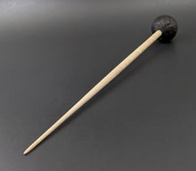 Load image into Gallery viewer, Sheep support spindle in African blackwood and curly maple