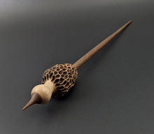 Load image into Gallery viewer, Morel mushroom support spindle in maple and walnut