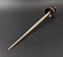 Load image into Gallery viewer, Teacup spindle in purpleheart and curly maple