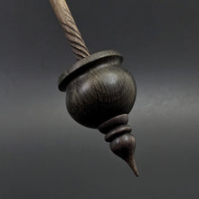 Load image into Gallery viewer, Cauldron spindle in bog oak and walnut