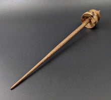 Load image into Gallery viewer, Teacup spindle in elm burl and walnut with malachite inlay