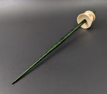 Load image into Gallery viewer, Teacup spindle in holly and hand dyed curly maple