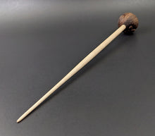 Load image into Gallery viewer, Sheep support spindle in walnut and curly maple