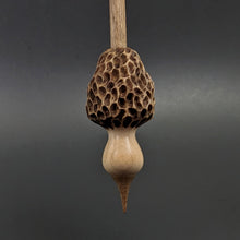 Load image into Gallery viewer, Morel mushroom support spindle in maple and walnut