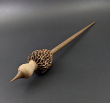 Load image into Gallery viewer, Morel mushroom support spindle in maple and walnut