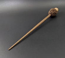 Load image into Gallery viewer, Morel mushroom support spindle in maple and walnut