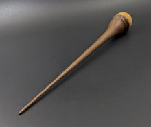 Load image into Gallery viewer, Birdhouse spindle in canarywood and walnut (<font color="red"<b>RESERVED</b></font> for Susie)