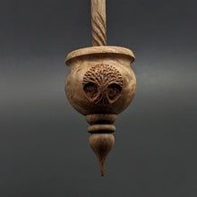 Load image into Gallery viewer, Cauldron spindle in maple burl and walnut