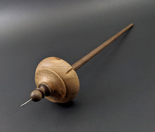 Load image into Gallery viewer, Drop spindle in elm burl and walnut