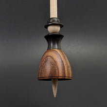 Load image into Gallery viewer, Tiny dancer spindle in cocobolo, African blackwood, and curly maple