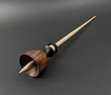 Load image into Gallery viewer, Tiny dancer spindle in cocobolo, African blackwood, and curly maple