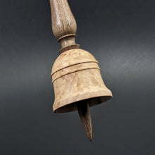 Load image into Gallery viewer, Bell support spindle in maple burl and walnut