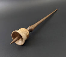Load image into Gallery viewer, Bell support spindle in maple burl and walnut