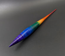 Load image into Gallery viewer, Phang spindle in hand dyed curly maple