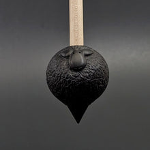 Load image into Gallery viewer, Sheep support spindle in African blackwood and curly maple