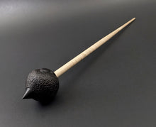 Load image into Gallery viewer, Sheep support spindle in African blackwood and curly maple