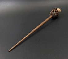 Load image into Gallery viewer, Morel mushroom support spindle in maple and walnut