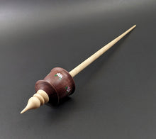 Load image into Gallery viewer, Teacup spindle in purpleheart and curly maple