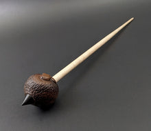 Load image into Gallery viewer, Sheep support spindle in walnut and curly maple