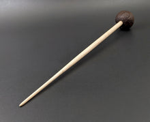 Load image into Gallery viewer, Sheep support spindle in walnut and curly maple