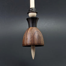 Load image into Gallery viewer, Tiny dancer spindle in cocobolo, African blackwood, and curly maple