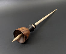 Load image into Gallery viewer, Tiny dancer spindle in cocobolo, African blackwood, and curly maple