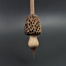 Load image into Gallery viewer, Morel mushroom support spindle in maple and walnut