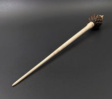 Load image into Gallery viewer, Dragon egg bead spindle in cocobolo and curly maple