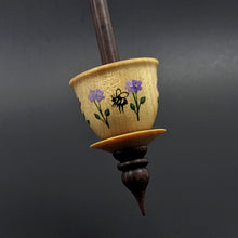 Load image into Gallery viewer, Teacup spindle in yellowheart and walnut