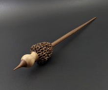 Load image into Gallery viewer, Morel mushroom support spindle in maple and walnut