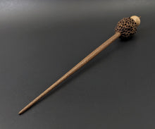 Load image into Gallery viewer, Morel mushroom support spindle in maple and walnut