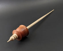Load image into Gallery viewer, Teacup spindle in pink ivory and curly maple
