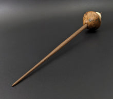 Load image into Gallery viewer, Mushroom support spindle in eucalpytus burl, holly, and walnut