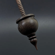 Load image into Gallery viewer, Cauldron spindle in bog oak and walnut