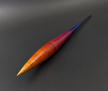 Load image into Gallery viewer, Phang spindle in hand dyed curly maple